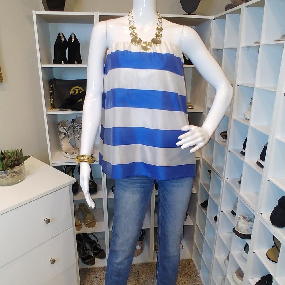 ERIKA CAVALLINI SEMI COUTURE STRIPED TOP
